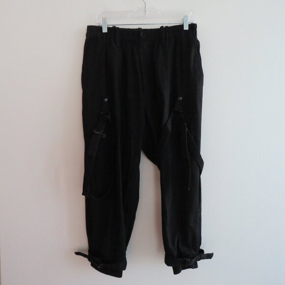 YOHJI YAMAMOTO AW16 Wool Bondage Pants in Black - Men's Size 2 / 30 In Waist - Picture 3 of 16